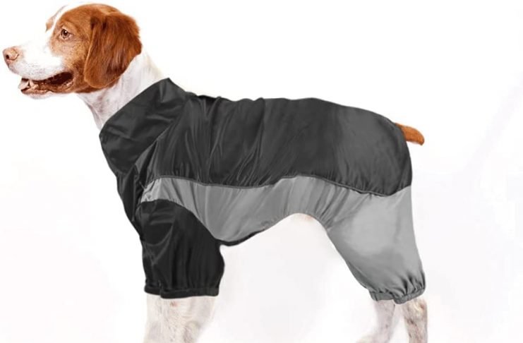 "waterproof dog coats with legs"